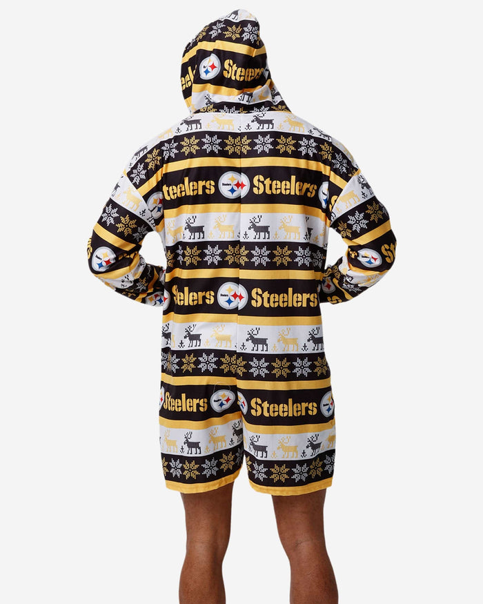 Pittsburgh Steelers Ugly Short One Piece Pajamas FOCO - FOCO.com