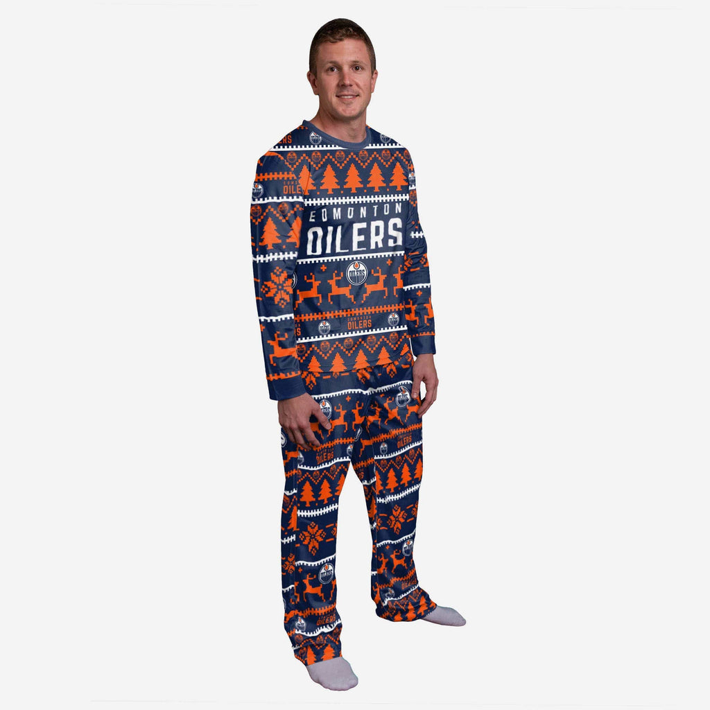 Edmonton Oilers Family Holiday Pajamas FOCO S - FOCO.com