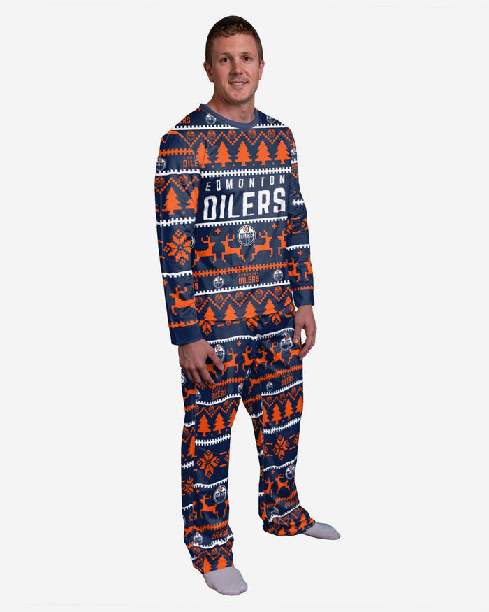 Edmonton Oilers Family Holiday Pajamas FOCO S - FOCO.com