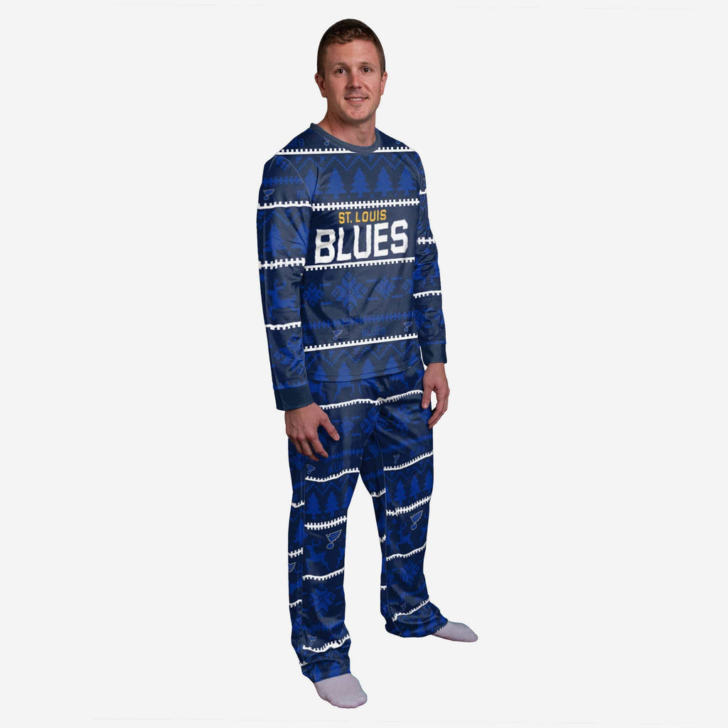 St Louis Blues Family Holiday Pajamas FOCO S - FOCO.com