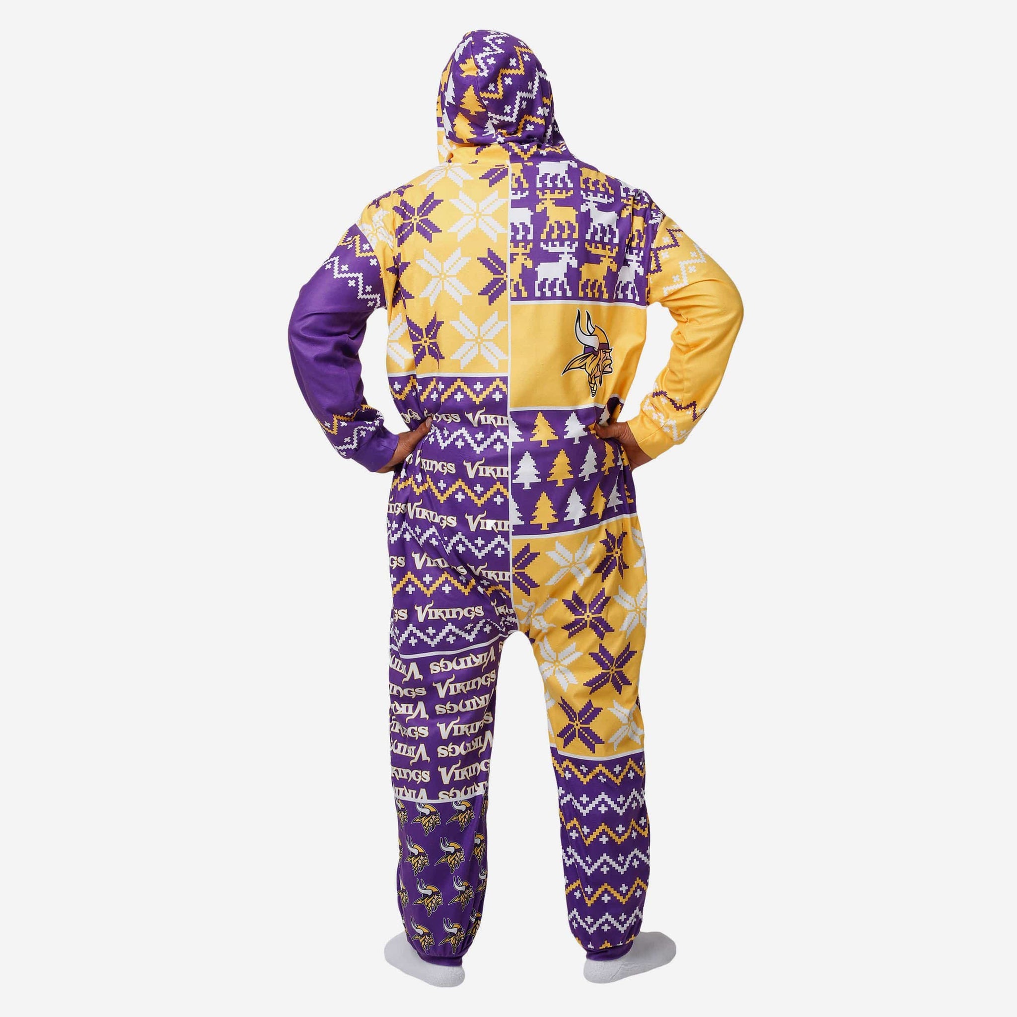 Minnesota Vikings Busy Block One Piece Pajamas FOCO