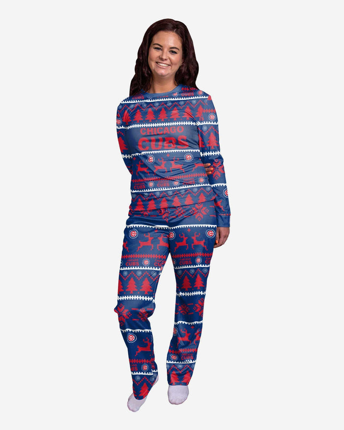 Chicago Cubs Womens Family Holiday Pajamas FOCO S - FOCO.com