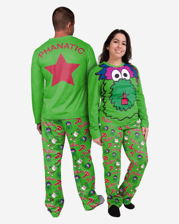 Phillie Phanatic Philadelphia Phillies Womens Mascot Pajamas FOCO - FOCO.com