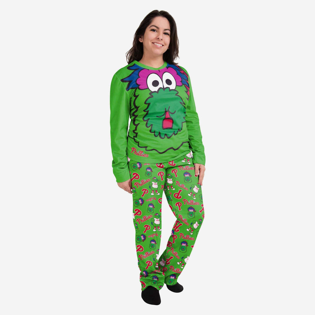 Phillie Phanatic Philadelphia Phillies Womens Mascot Pajamas FOCO S - FOCO.com