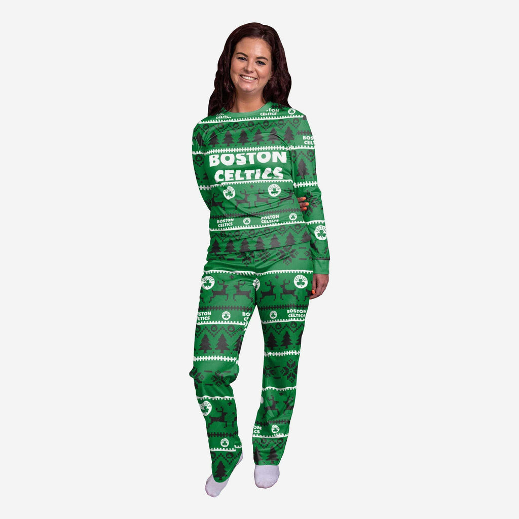 Boston Celtics Womens Family Holiday Pajamas FOCO S - FOCO.com