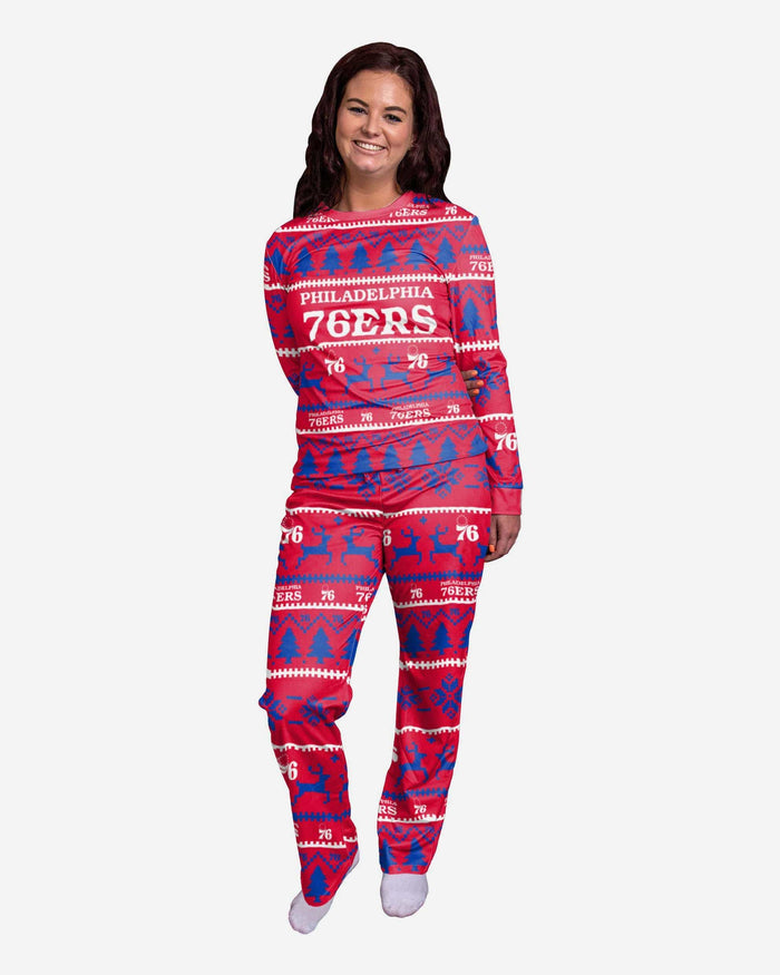 Philadelphia 76ers Womens Family Holiday Pajamas FOCO S - FOCO.com