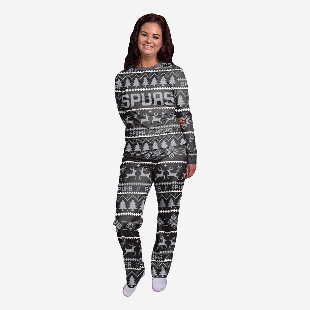 San Antonio Spurs Womens Family Holiday Pajamas FOCO S - FOCO.com