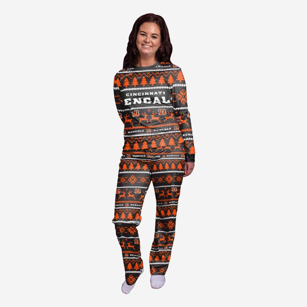 Cincinnati Bengals Womens Family Holiday Pajamas FOCO