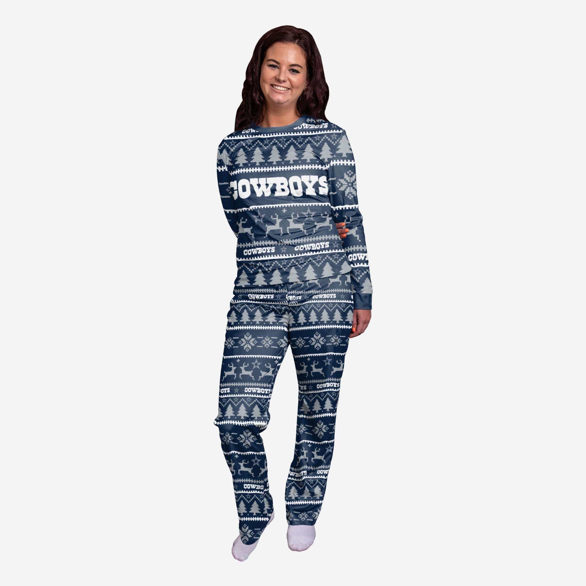 Dallas Cowboys Womens Family Holiday Pajamas FOCO