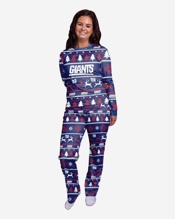 New York Giants Womens Family Holiday Pajamas FOCO S - FOCO.com