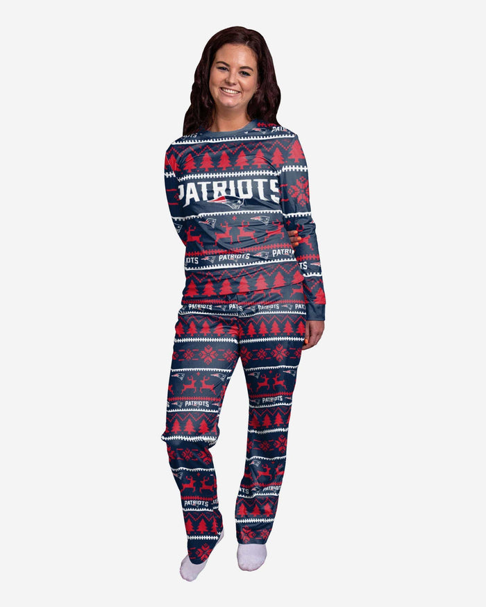 New England Patriots Womens Family Holiday Pajamas FOCO S - FOCO.com