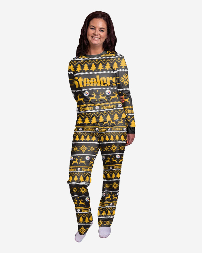 Pittsburgh Steelers Womens Family Holiday Pajamas FOCO S - FOCO.com