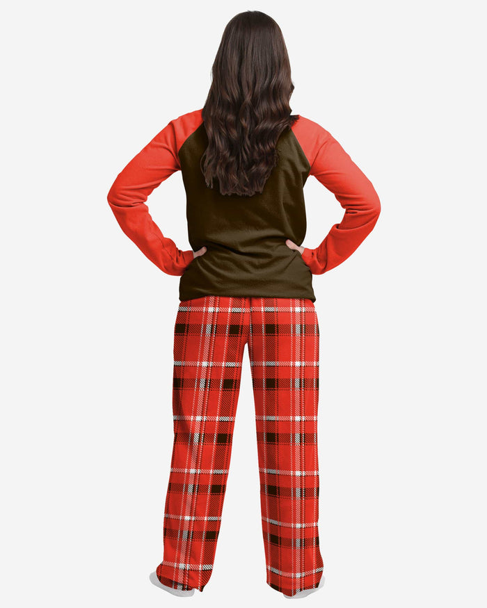 Cleveland Browns Womens Plaid Family Holiday Pajamas FOCO - FOCO.com
