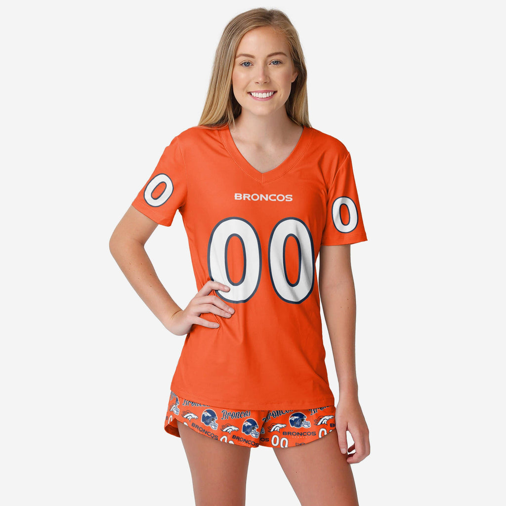 Denver Broncos Womens Gameday Ready Pajama Set FOCO S - FOCO.com