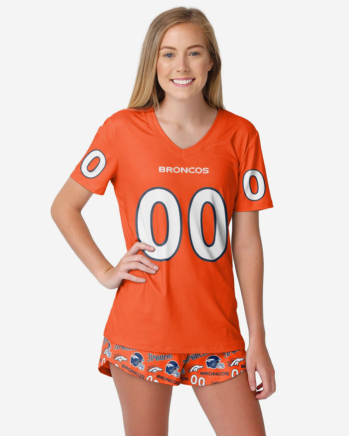 Denver Broncos Womens Gameday Ready Pajama Set FOCO S - FOCO.com