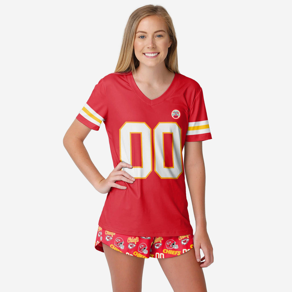 Kansas City Chiefs Womens Gameday Ready Pajama Set FOCO S - FOCO.com