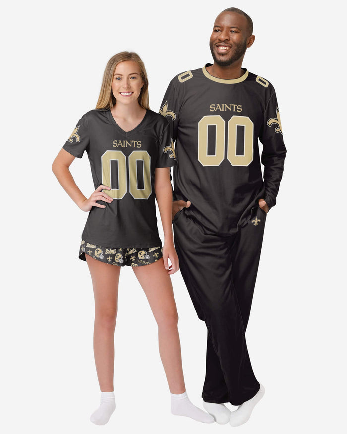 New Orleans Saints Womens Gameday Ready Pajama Set FOCO - FOCO.com