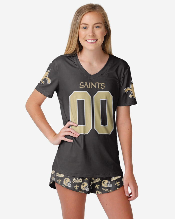 New Orleans Saints Womens Gameday Ready Pajama Set FOCO S - FOCO.com