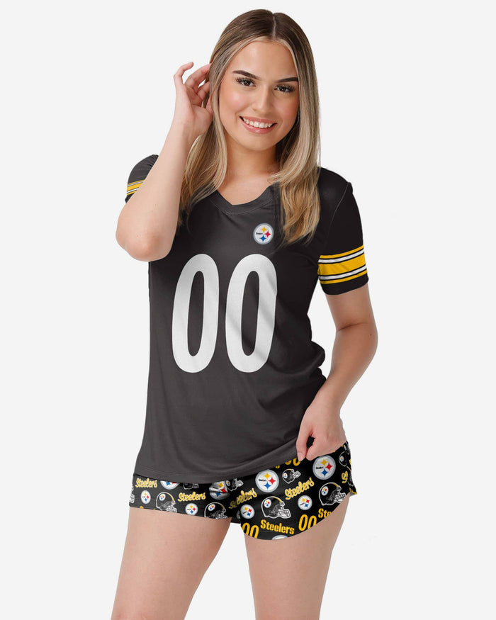 Pittsburgh Steelers Womens Gameday Ready Pajama Set FOCO S - FOCO.com