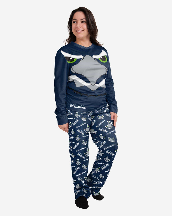 Blitz Seattle Seahawks Womens Mascot Pajamas FOCO S - FOCO.com