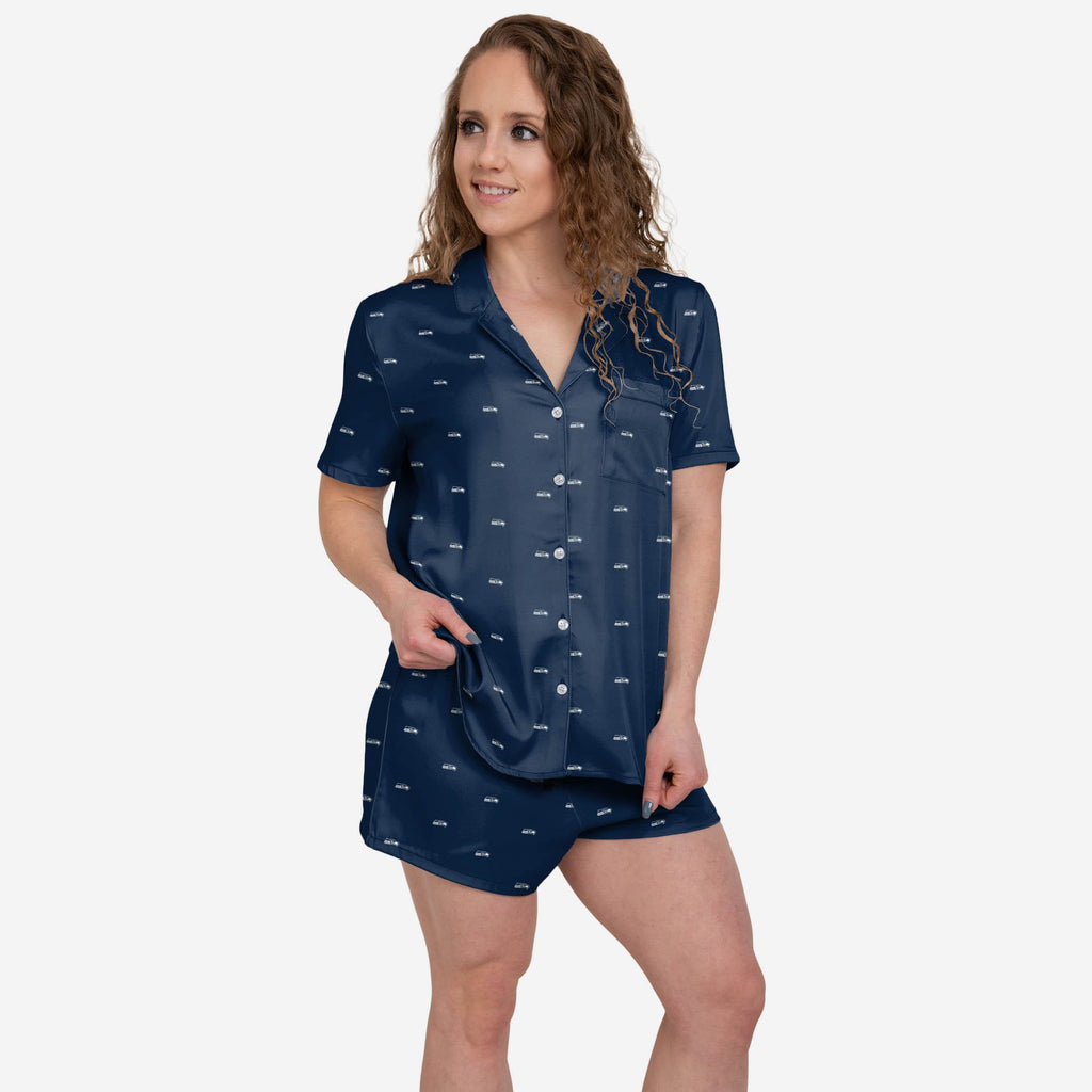 Seattle Seahawks Womens Team Dream Pajama Set FOCO S - FOCO.com