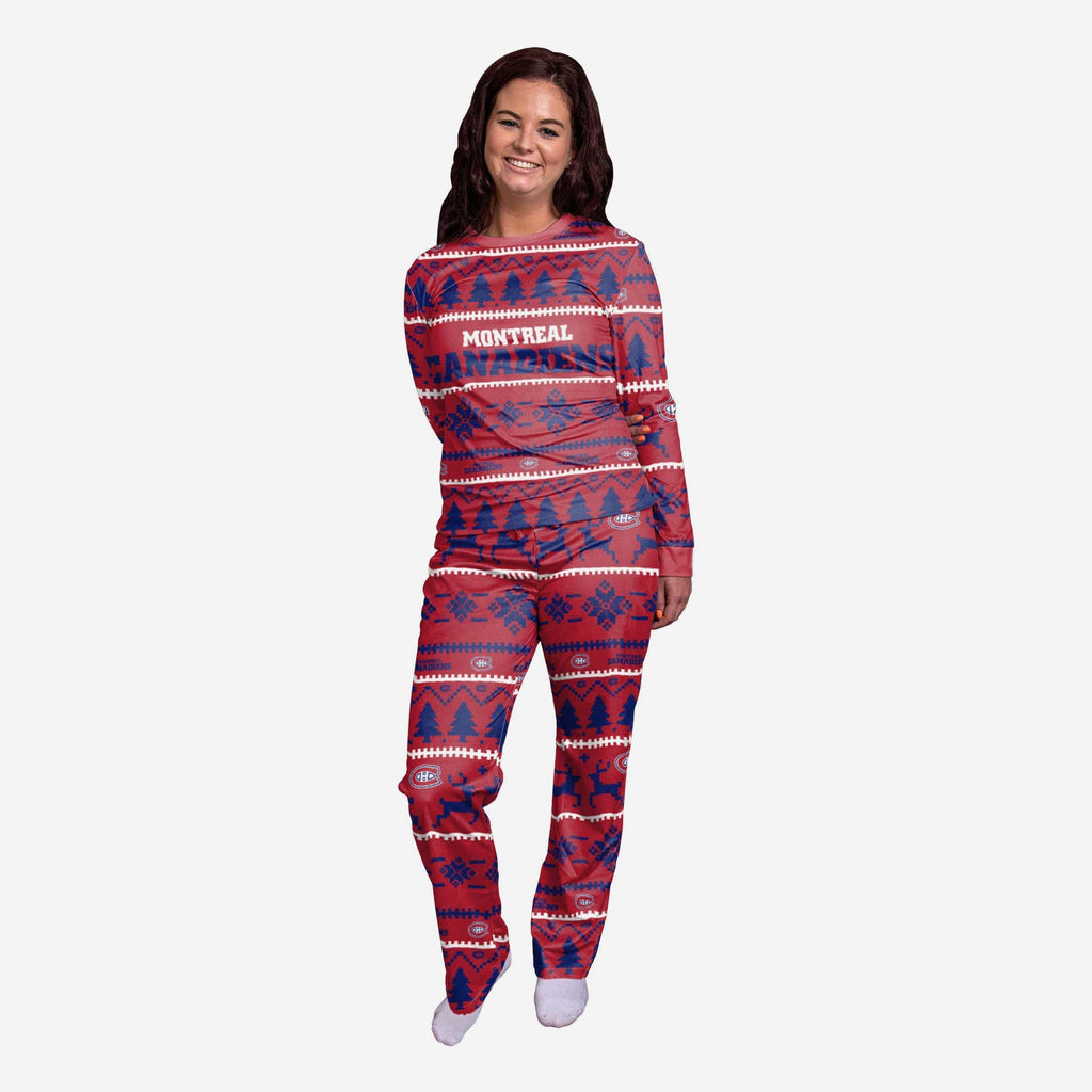 Montreal Canadiens Womens Family Holiday Pajamas FOCO S - FOCO.com