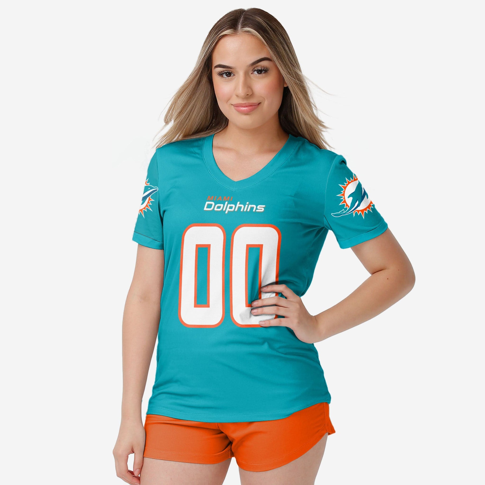 Miami Dolphins Womens Gameday Ready Lounge Shirt FOCO