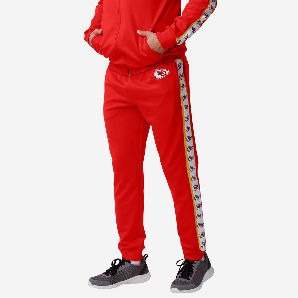 Kansas City Chiefs Stripe Logo Track Pants FOCO S - FOCO.com