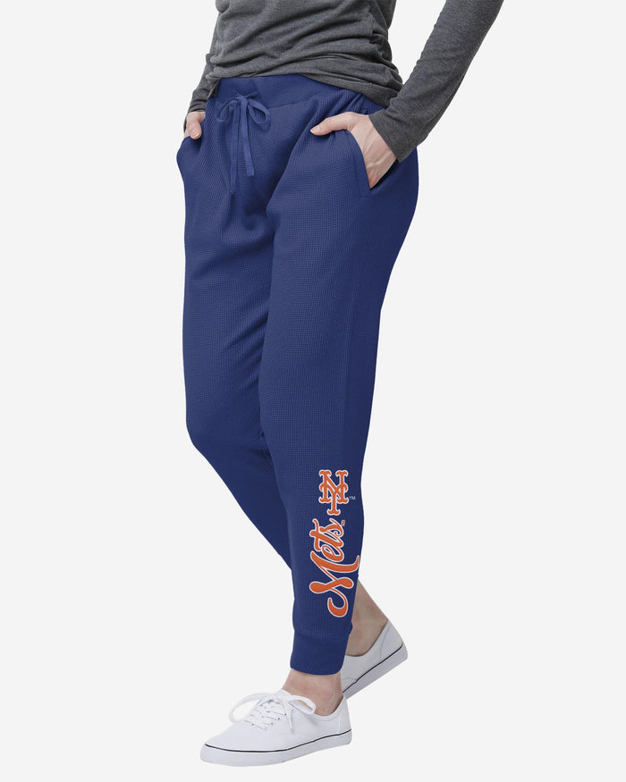 New York Mets Womens Waffle Lounge Pants FOCO S - FOCO.com