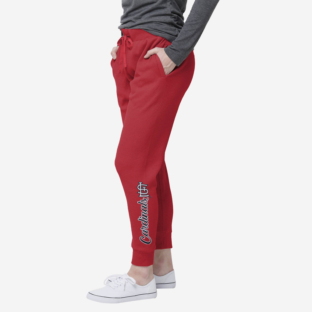 St Louis Cardinals Womens Waffle Lounge Pants FOCO S - FOCO.com