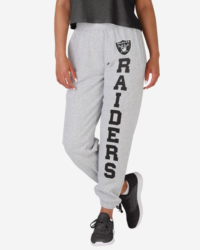 FOCO Las Vegas Raiders NFL Womens Big Wordmark Gray Sweatpants