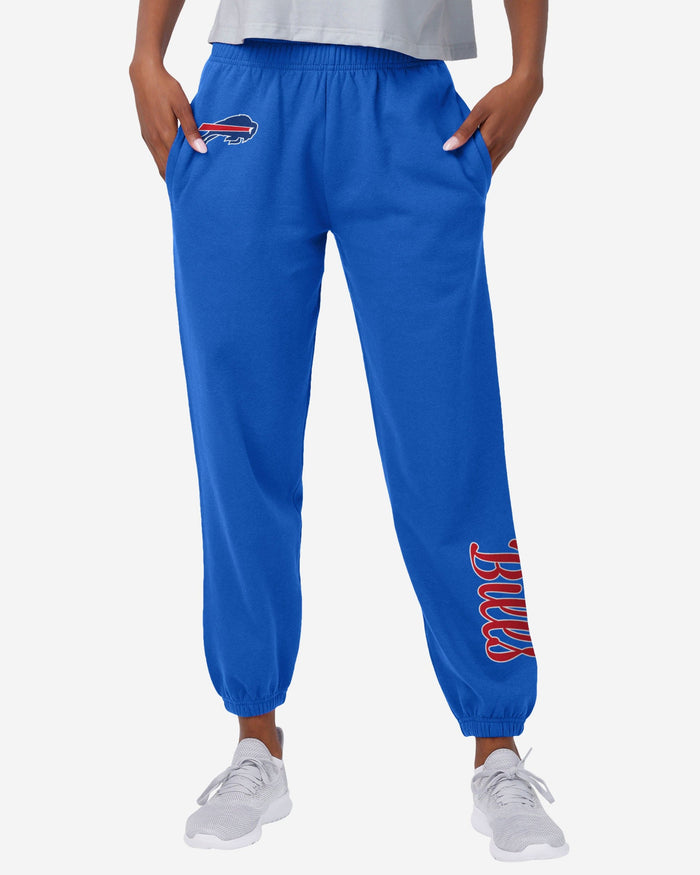 Buffalo Bills Womens Script Wordmark Team Color Sweatpants FOCO S - FOCO.com
