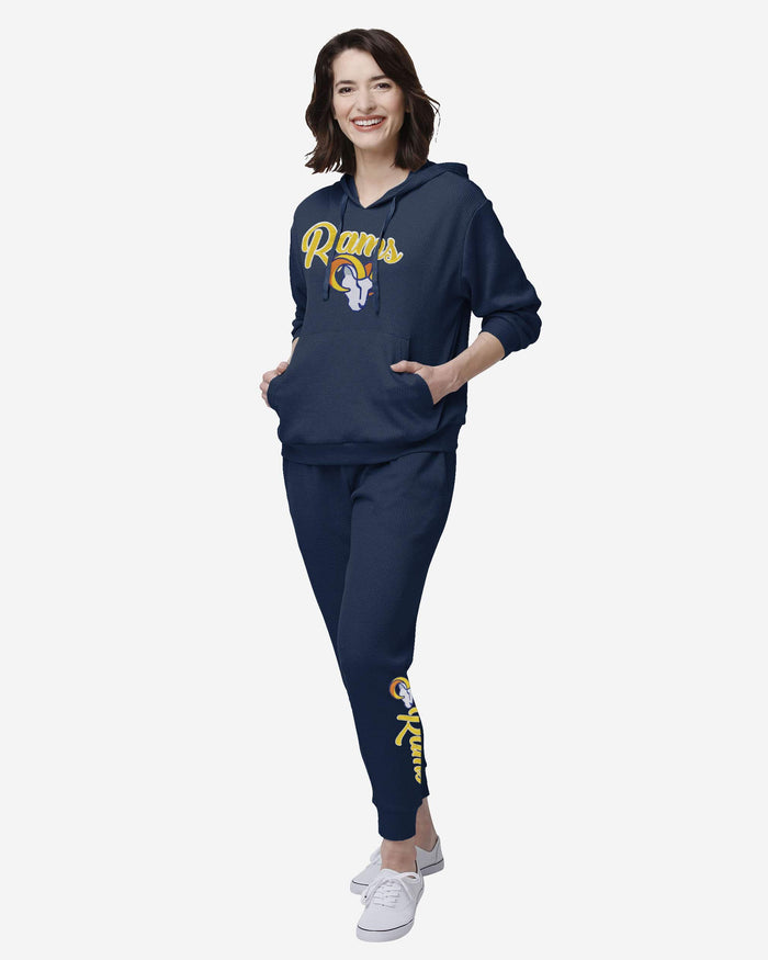 Los Angeles Rams Womens Waffle Lounge Pants FOCO - FOCO.com