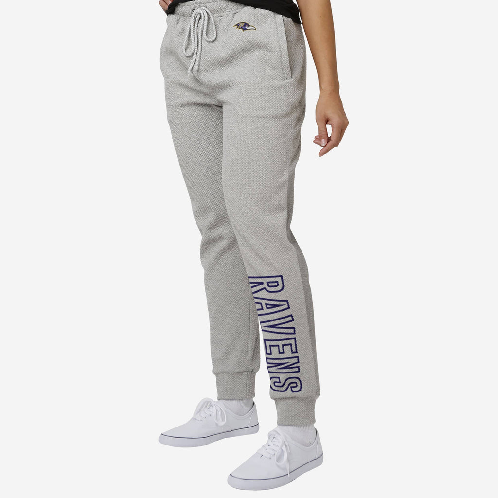 Baltimore Ravens Womens Gray Woven Joggers FOCO S - FOCO.com