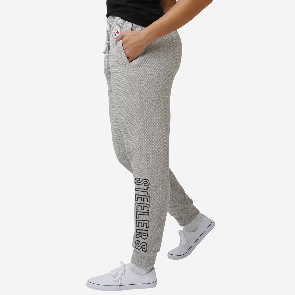 Pittsburgh Steelers Womens Gray Woven Joggers FOCO S - FOCO.com