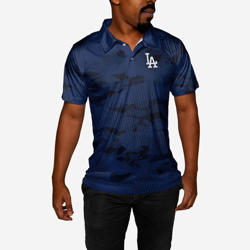 Los Angeles Dodgers Printed Camo Polo FOCO - FOCO.com