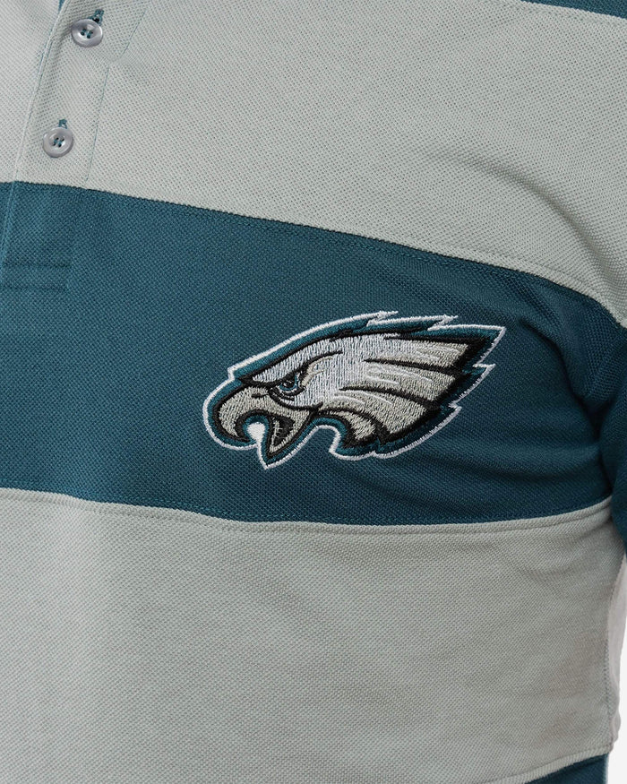 Philadelphia Eagles Rugby Stripe Polo FOCO - FOCO.com
