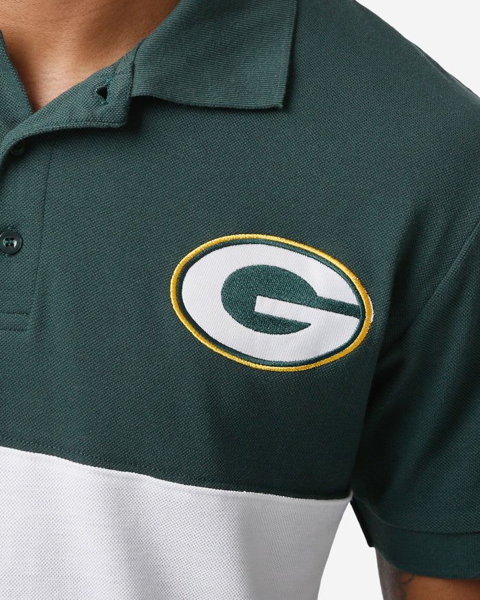 Green Bay Packers Rugby Scrum Polo FOCO - FOCO.com