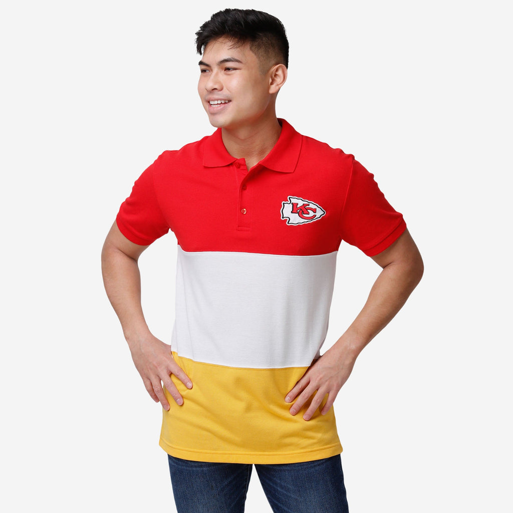Kansas City Chiefs Rugby Scrum Polo FOCO S - FOCO.com