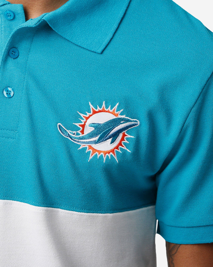 Miami Dolphins Rugby Scrum Polo FOCO - FOCO.com