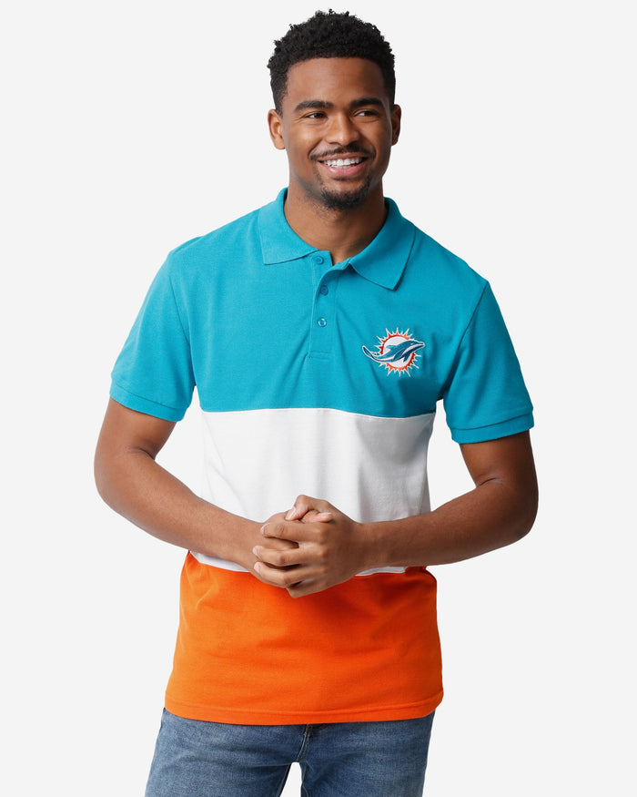 Miami Dolphins Rugby Scrum Polo FOCO S - FOCO.com