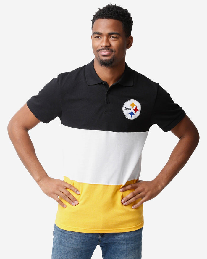 Pittsburgh Steelers Rugby Scrum Polo FOCO S - FOCO.com