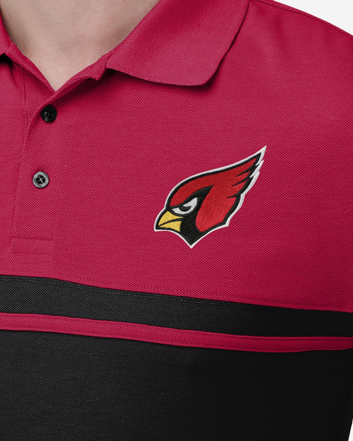 Arizona Cardinals Cotton Stripe Polo FOCO - FOCO.com