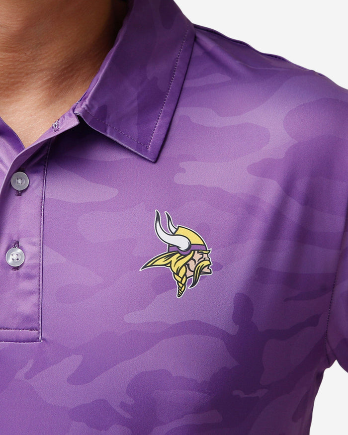 Minnesota Vikings Color Camo Polyester Polo FOCO - FOCO.com