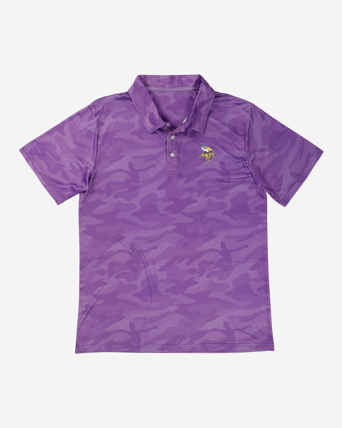 Minnesota Vikings Color Camo Polyester Polo FOCO - FOCO.com