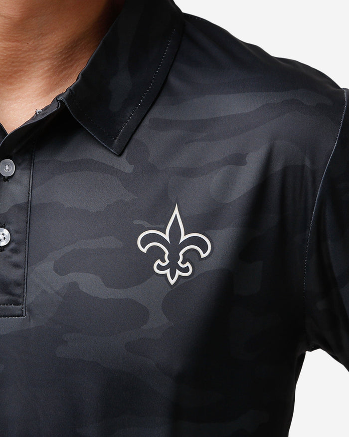 New Orleans Saints Color Camo Polyester Polo FOCO - FOCO.com