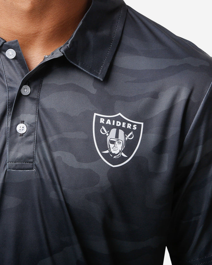Las Vegas Raiders Color Camo Polyester Polo FOCO - FOCO.com