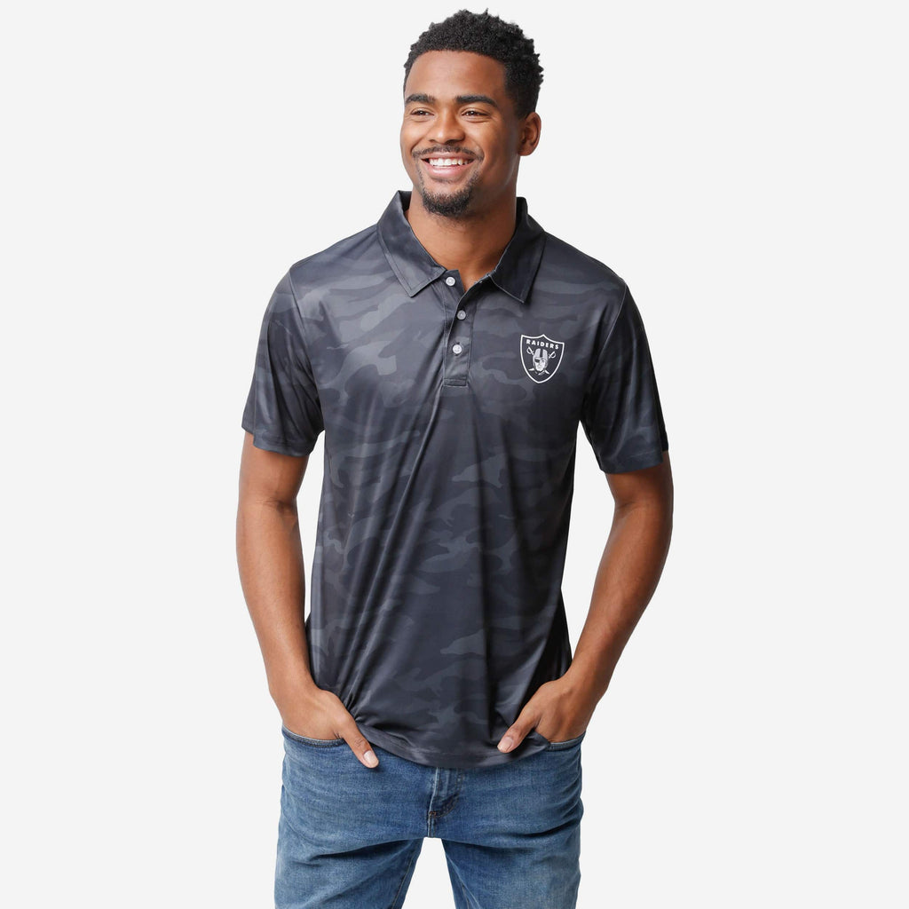 Las Vegas Raiders Color Camo Polyester Polo FOCO S - FOCO.com