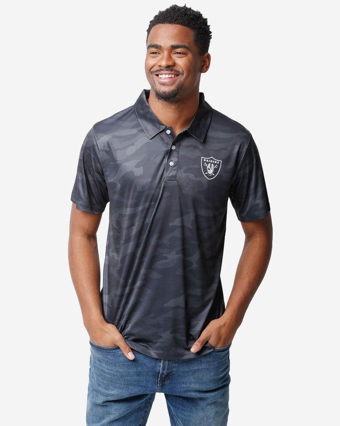 Las Vegas Raiders Color Camo Polyester Polo FOCO S - FOCO.com