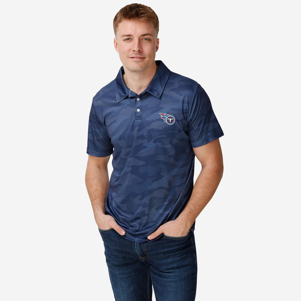Tennessee Titans Color Camo Polyester Polo FOCO S - FOCO.com
